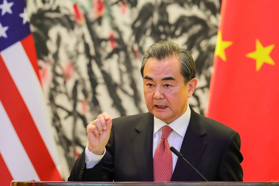 China’s Foreign Minister Wang Yi has laid out Beijing’s conditions for improved US-China relations. Photo: AFP
