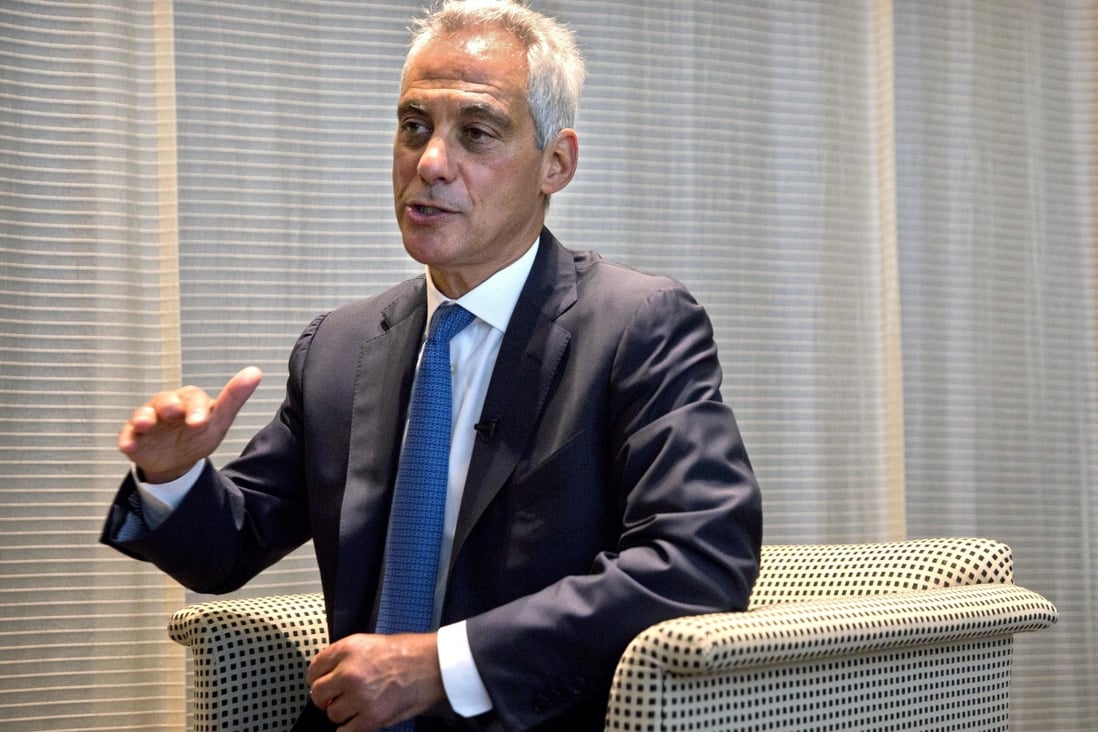 Among the names circulating in Washington as possible candidates for the US ambassadorship to China is Chicago’s former mayor Rahm Emanuel. Photo: AP