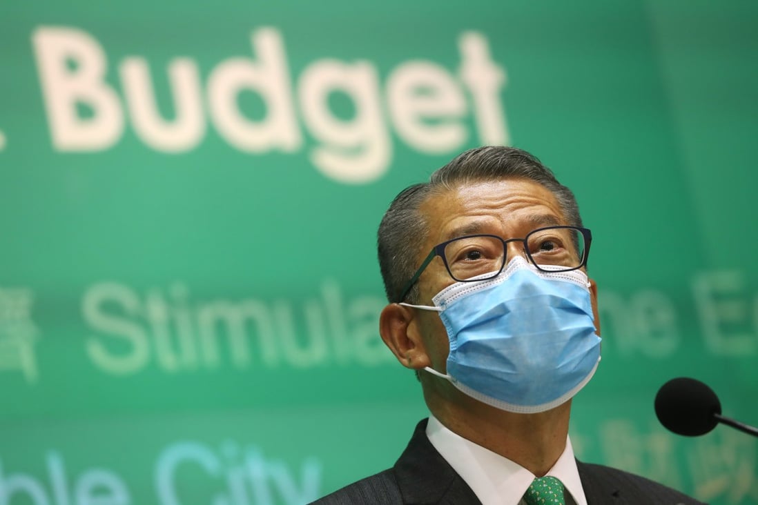 Financial Secretary Paul Chan unveiled Hong Kong’s 2020-21 budget on Wednesday. Photo: Sam Tsang
