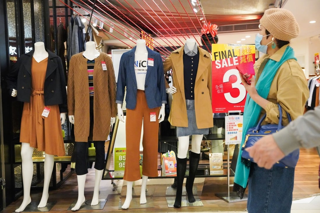Hong Kong’s retail sector suffered its biggest decline on record last year, with sales plunging by 24.3 per cent year on year. Photo: Winson Wong