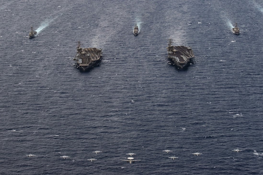 The US Navy 7th Fleet on a deployment to the South China Sea. Photo: Handout