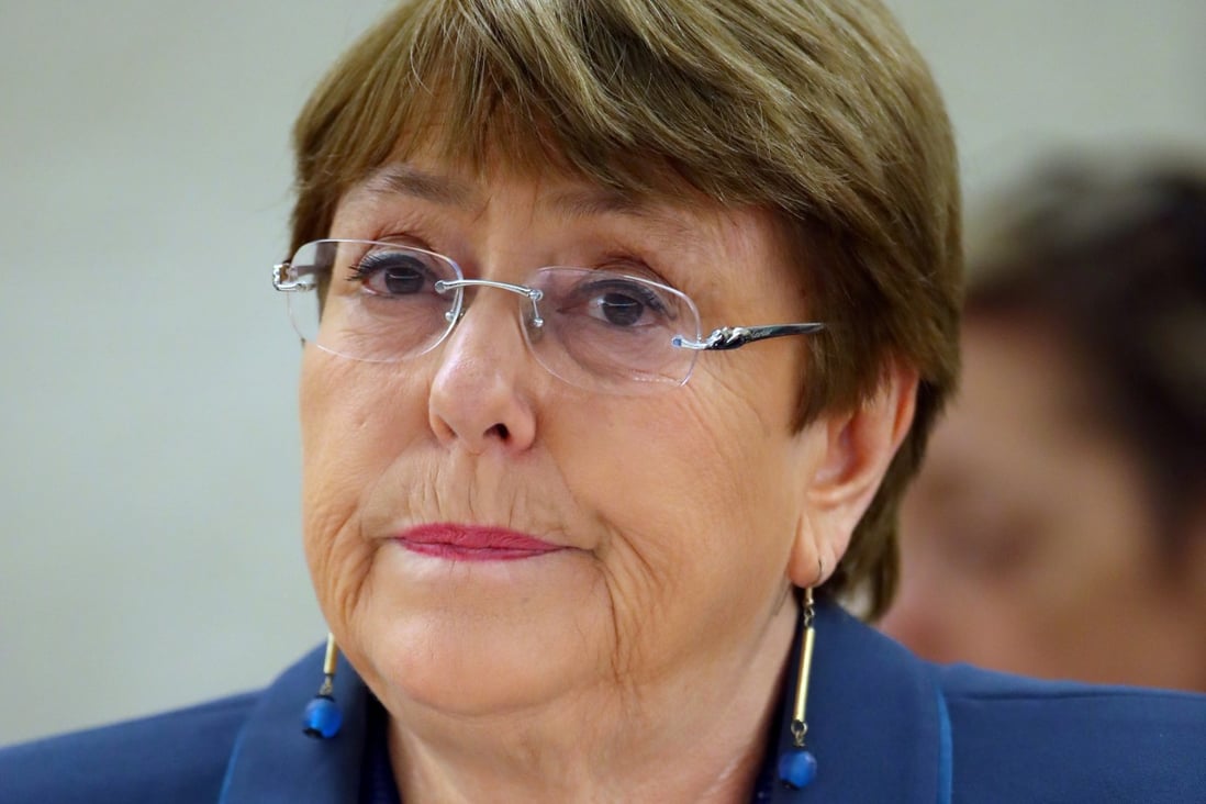United Nations High Commissioner for Human Rights Michelle Bachelet says China is restricting civil and political freedoms. Photo: Reuters
