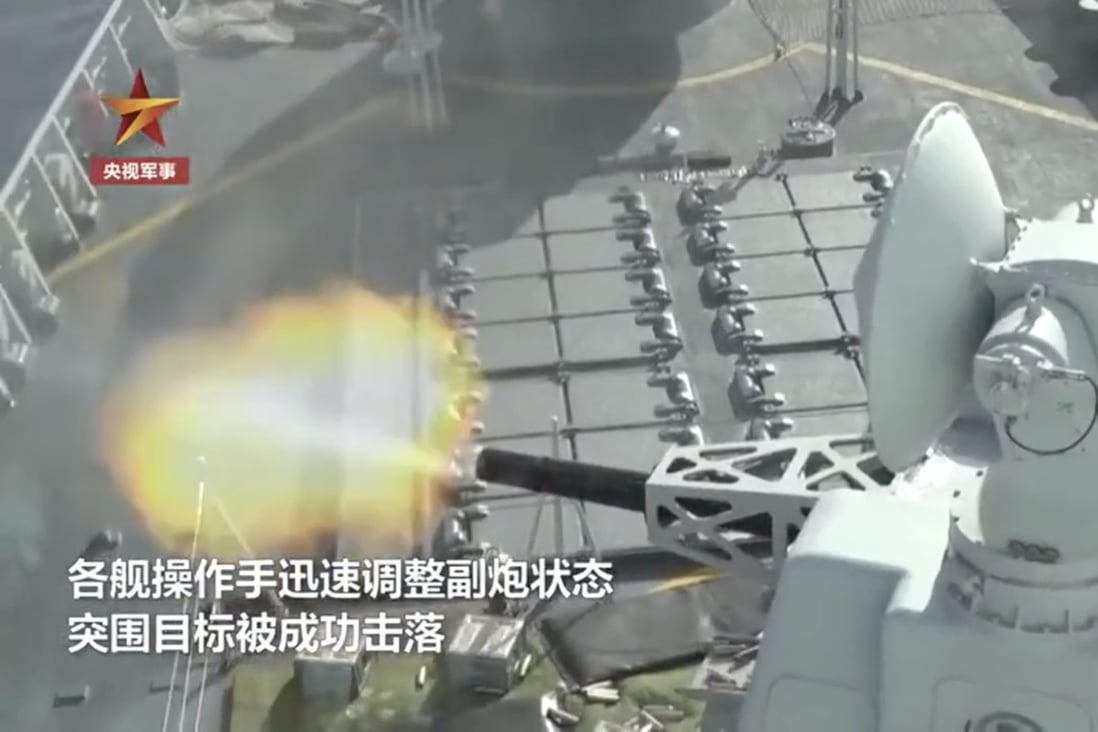 China’s Southern Theatre Command tested its response to repeated missile attacks. Photo: Handout