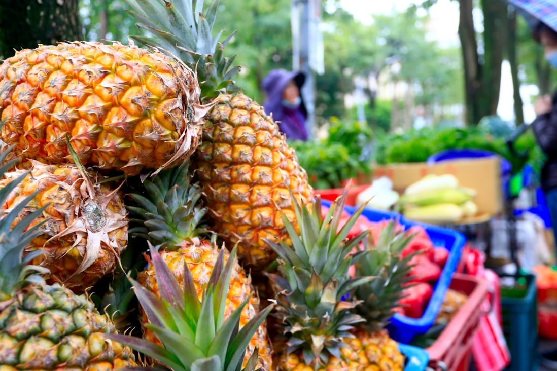 Chinese customs cited a technicality in banning Taiwanese pineapples: bugs were spotted in imports of the tropical fruit. Photo: Getty Images