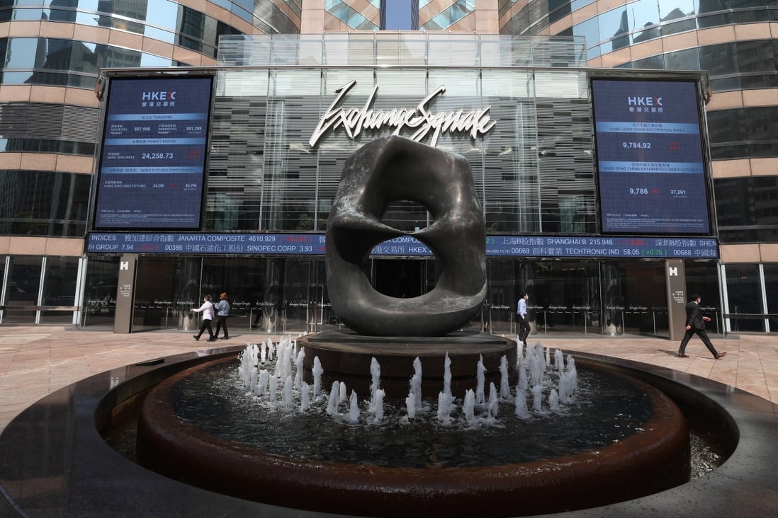 View of HKEX at Exchange Square, Central in April 2020. The SFC is keen to clean up the market to attract new listings on the local exchange. Photo: Nora Tam