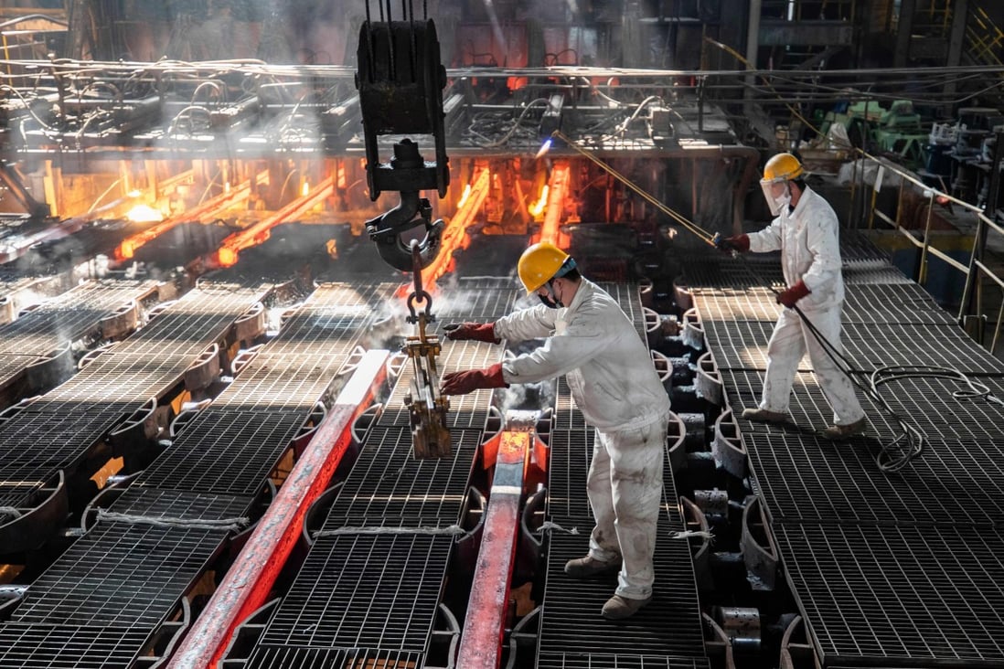China’s metal producers are among those likely to see their profits slide in 2021, according to a new study. Photo: AFP