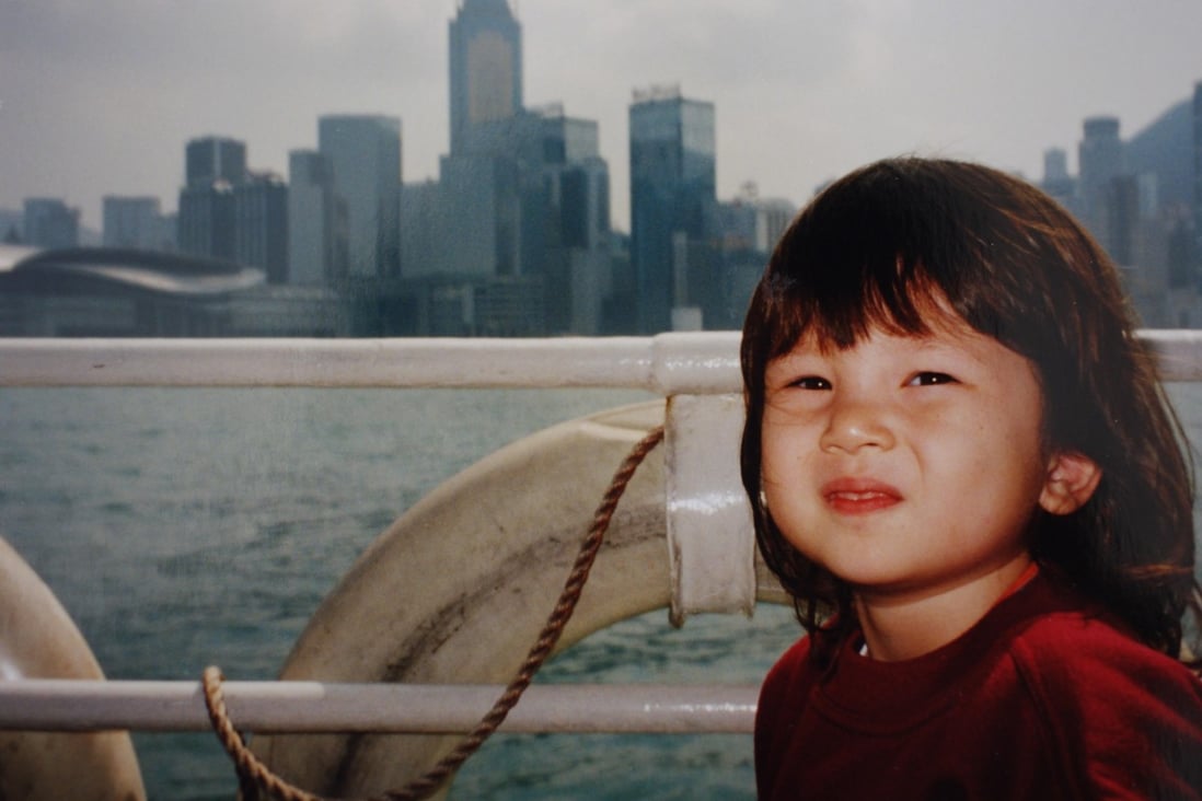 Ai-Men Lau is seen on the Star Ferry in Hong Kong’s Victoria Harbour in 2000. Now 27, Lau advocates for the Hong Kong pro-democracy movement in Canada. Photo: Handout/Ai-Men Lau