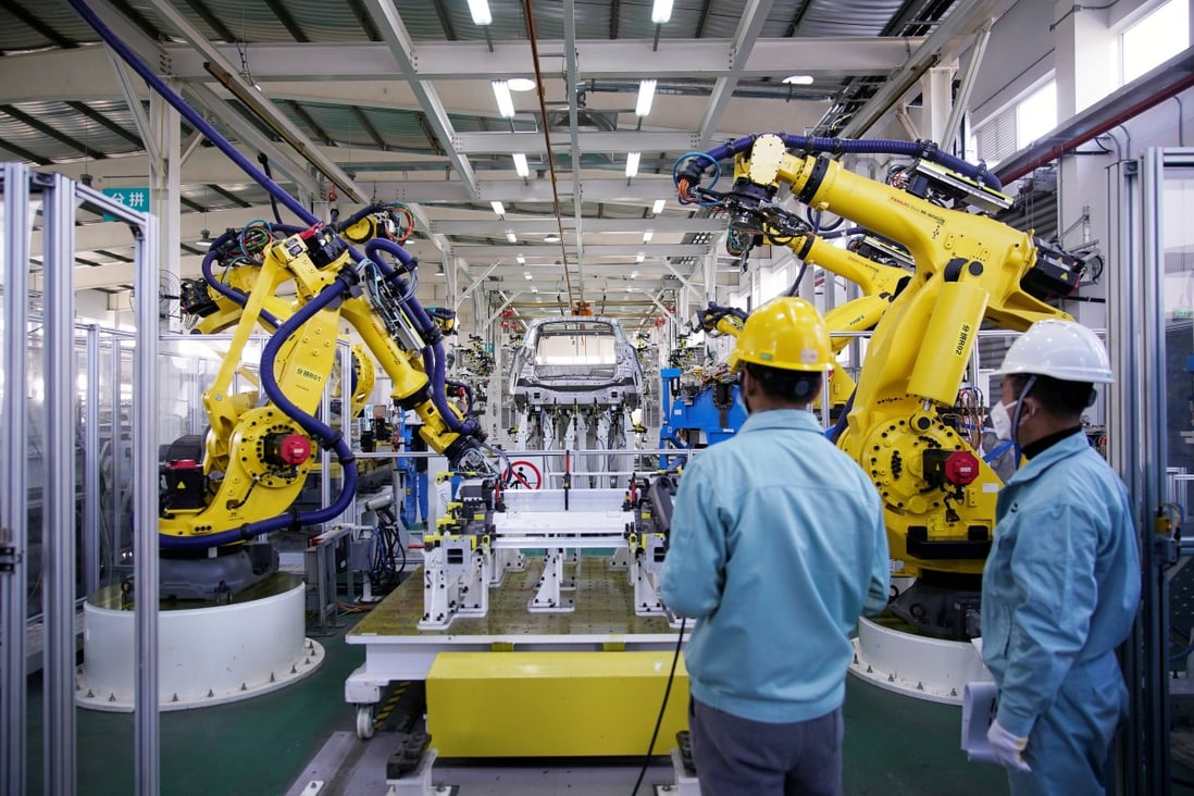 Robotics and new energy vehicles are among eight priority areas identified by Beijing to help advance the country’s manufacturing capabilities. Photo: Reuters
