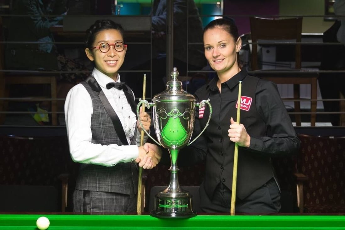 Ng On-yee and Reanne Evans will make history when they join the main snooker tour next season. Photo: World Snooker