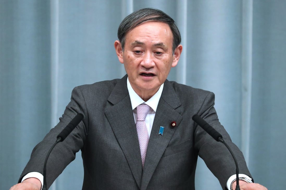 Prime Minister Yoshihide Suga still lives in his cramped quarters at the Diet members’ dormitory. Photo: EPA