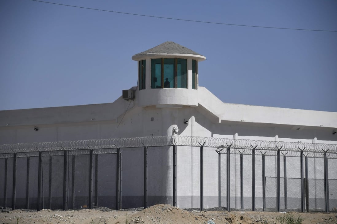 A high-security facility near what is believed to be a ‘re-education camp’ where mostly Muslim ethnic minorities are detained, on the outskirts of Hotan, in China’s northwestern Xinjiang region. Photo: AFP