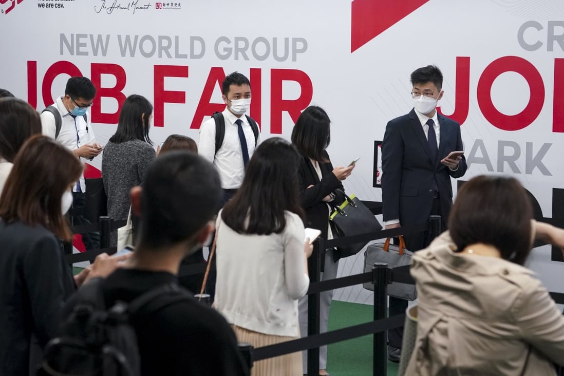 Hong Kong job fair attracts more than 10,000 applicants amid 17year