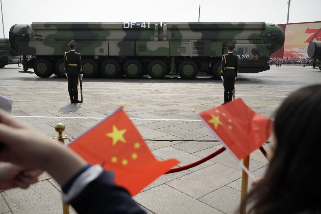 New silos are being built from where China’s most powerful ballistic missiles like the DF-41 could be launched. Photo: AP