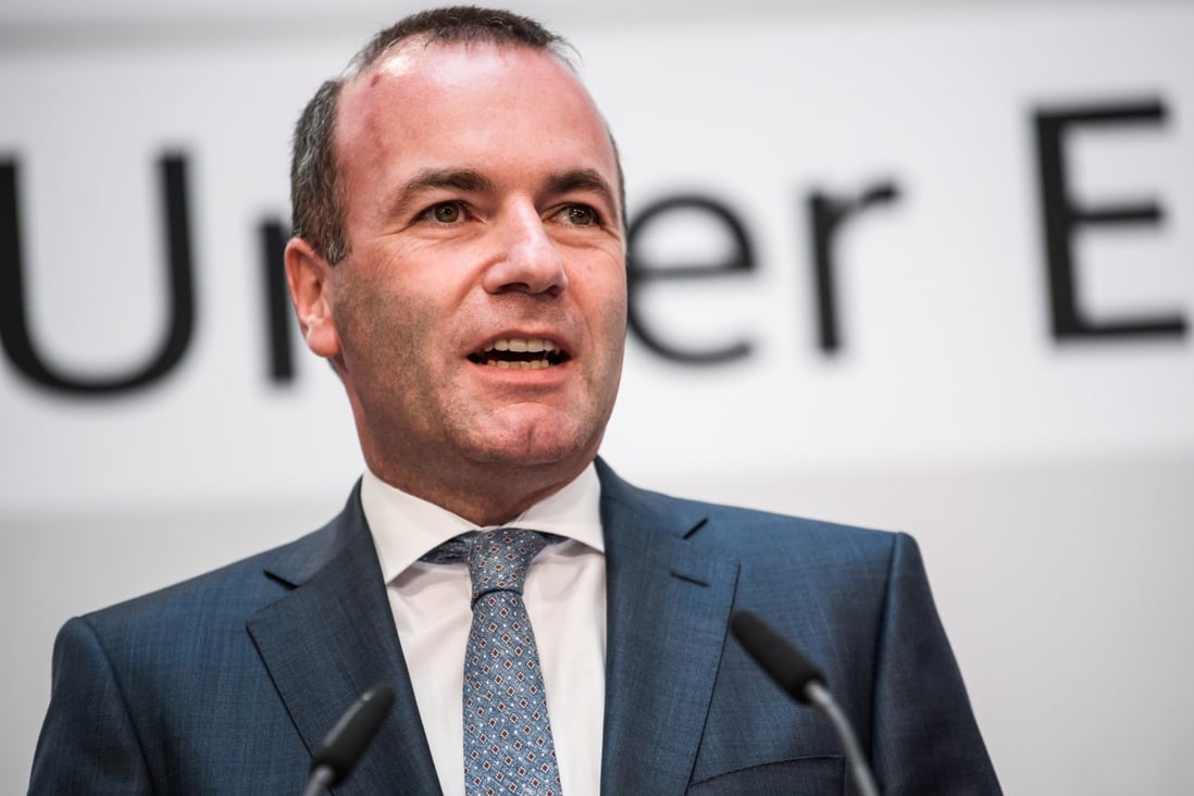 “China is trying to intimidate us by silencing MEPs [members of European Parliament] because they denounced the human rights abuses against Uygurs in China,” said EPP Chairman Manfred Weber. Photo: Xinhua