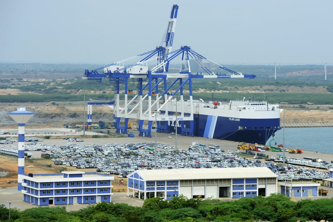 Hambantota’s location at the southern tip of Sri Lanka makes it a potential key maritime hub in the Indian Ocean. Photo: Xinhua