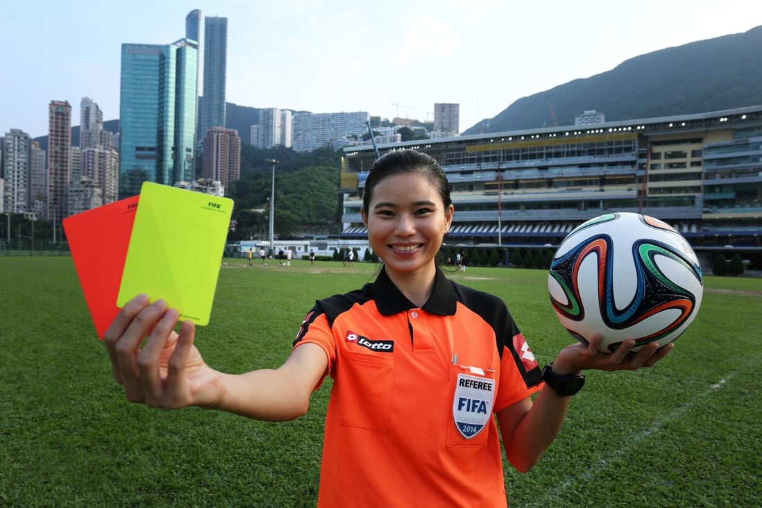 Hong Kong's sole female Fifa referee, Gigi Law Bik-chi. Photo: Handout