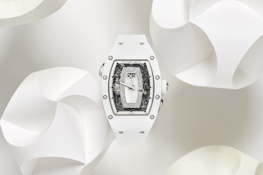 Richard Mille’s latest watch for women is the RM 037 Automatic White Ceramic. Photo: Richard Mille