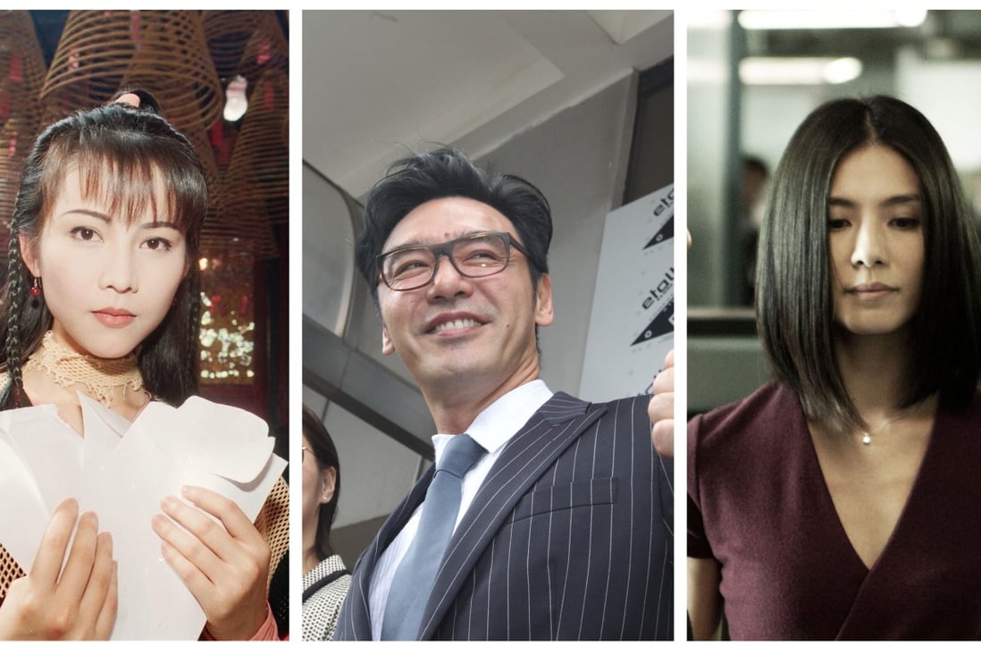 Hong Kong celebrities who were once in financial ruin: Ada Choi, Kenny Bee and Charlie Yeung. Photos: SCMP Archive, Edko Films Ltd/Kingmart Advertising Company