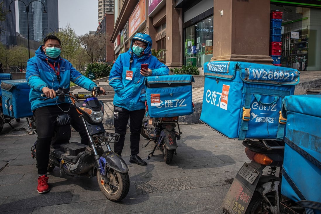 About 10 million people are thought to work as couriers in China. Photo: EPA-EFE