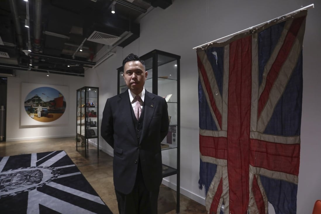 Bryan Ong, founder of The Museum in Central, Hong Kong. Ong has amassed a collection of British colonial and military items. Photo: Jonathan Wong