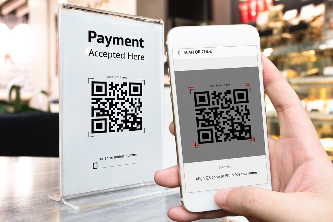 QR codes enabling mobile phone payments have become particularly popular in the region, according to the survey. Photo: Shutterstock Images