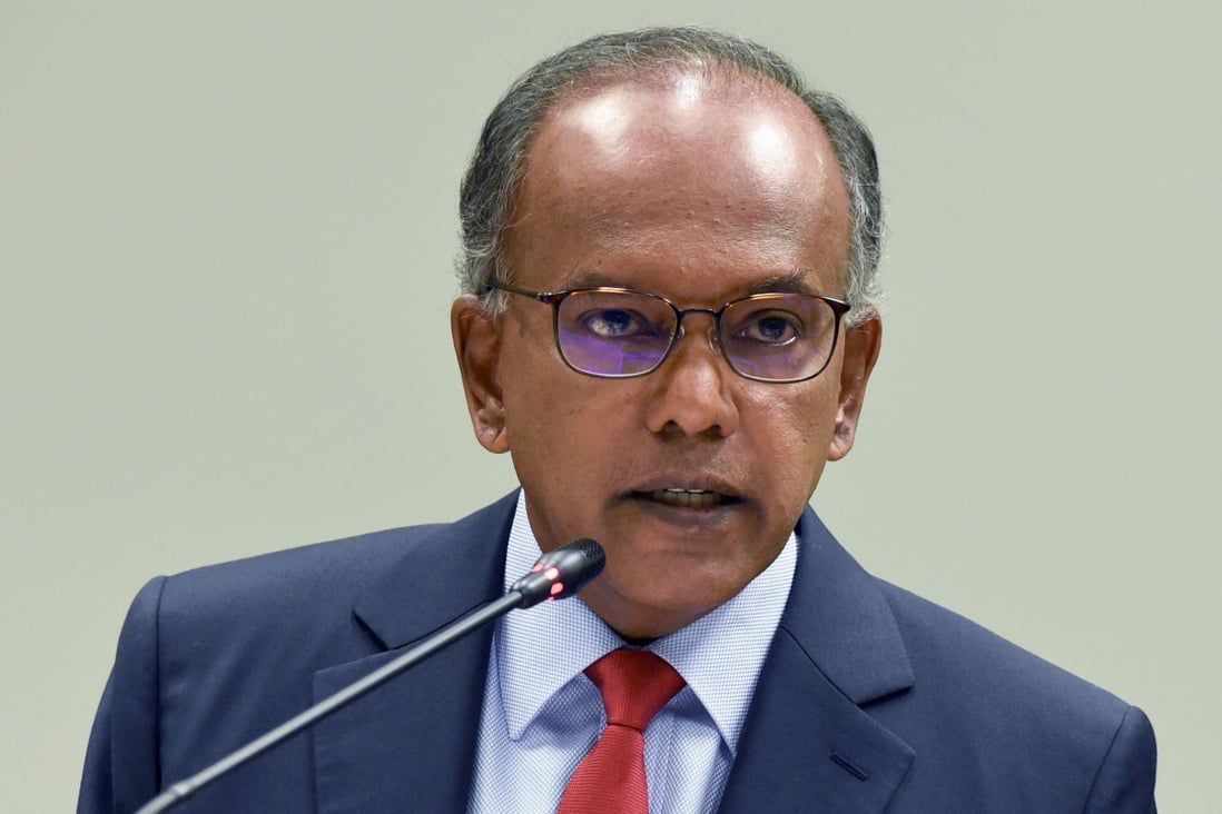 Singapore’s Minister of Law K. Shanmugam says some people are deliberately stoking anti-Indian sentiments. Photo: AFP