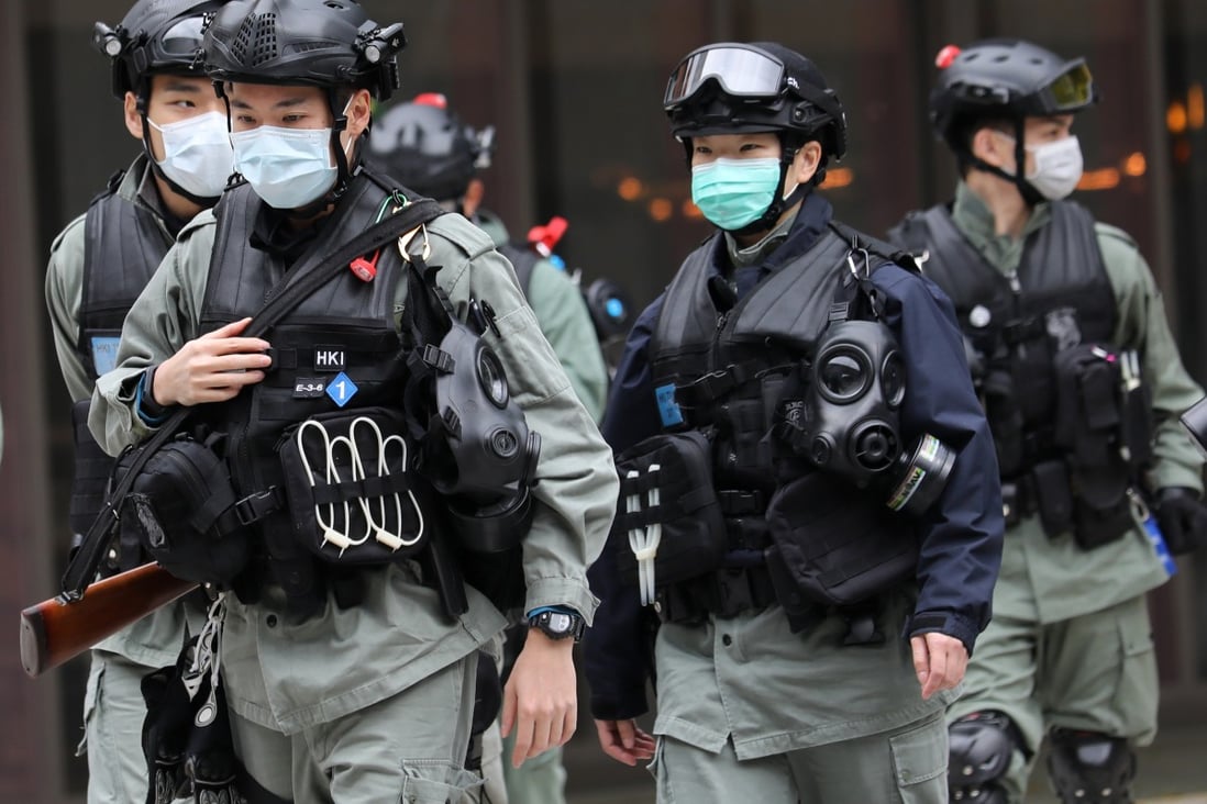 Police officers were frequent targets of doxxing during the 2019 anti-government protests. Photo: Dickson Lee