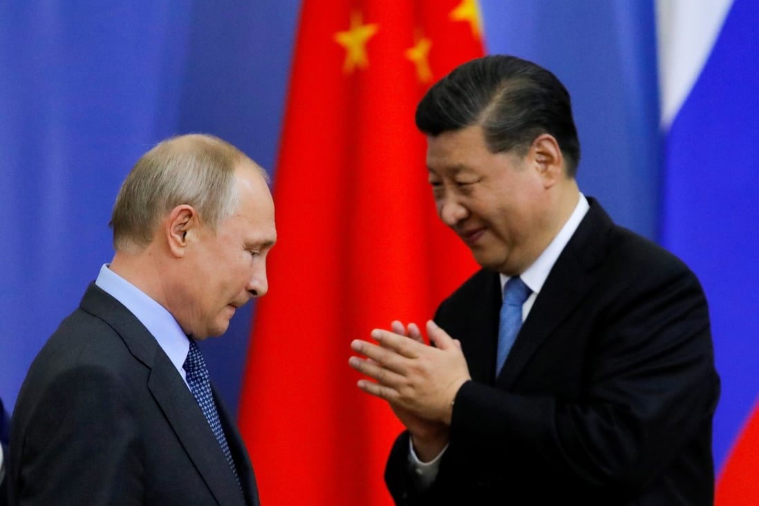 Chinese President Xi Jinping and his Russian counterpart Vladimir Putin will meet by video link on Wednesday. Photo: Reuters