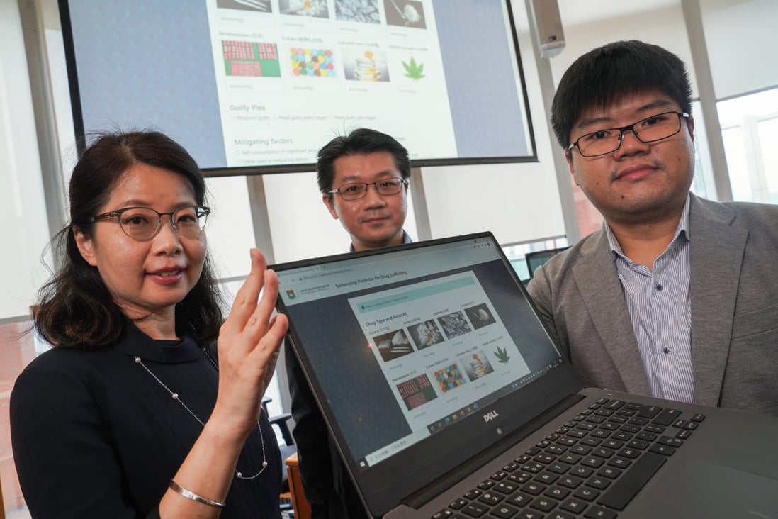 The University of Hong Kong Law and Technology Centre team behind the new sentencing prediction comprogram. Photo: Sam Tsang