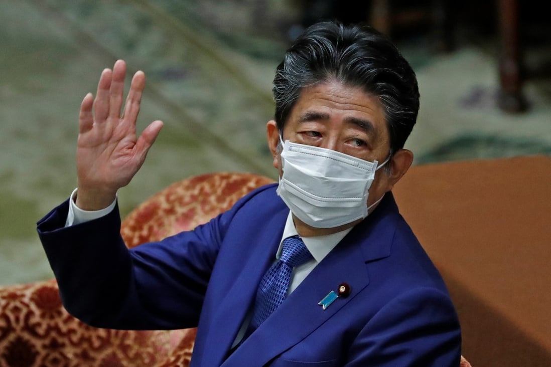 Former Japanese prime minister Shinzo Abe is on a panel of senior politicians tasked with creating stronger supply chains with the US and other key partners in the semiconductor sector. Photo: Reuters
