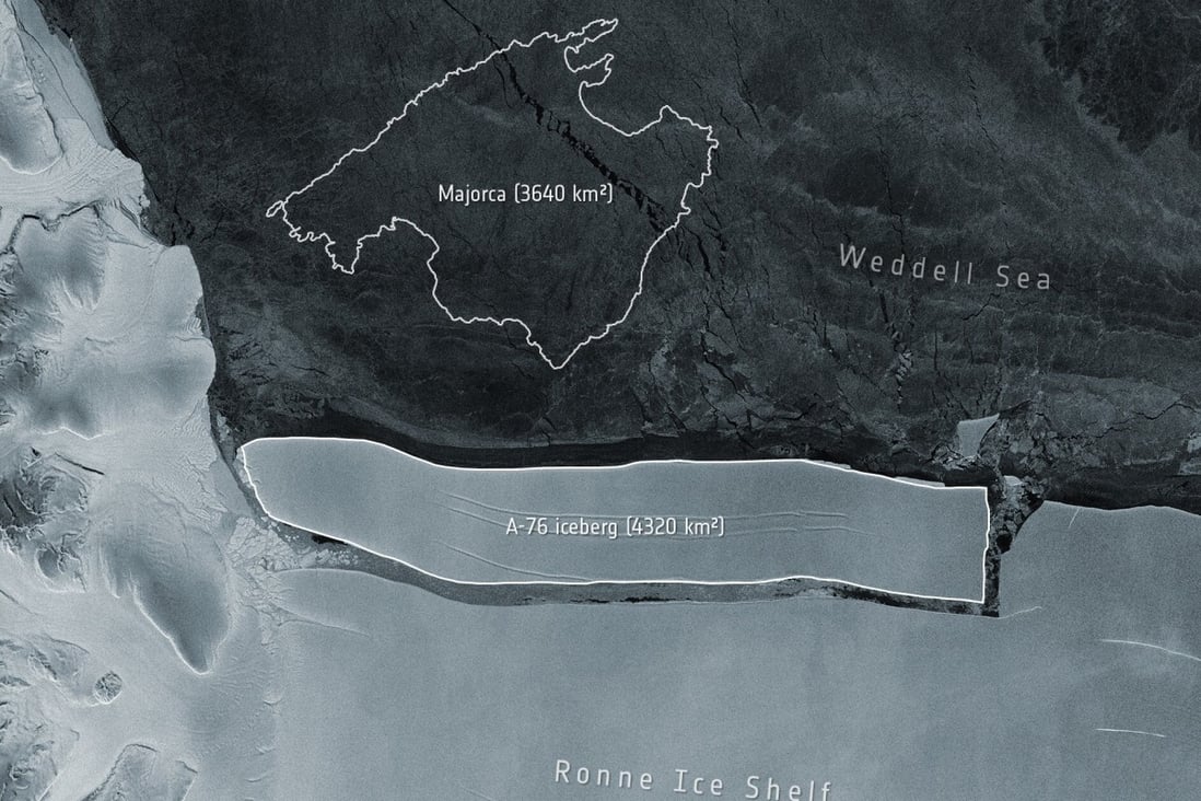 World S Largest Iceberg Breaks Off In Antarctica South China Morning Post