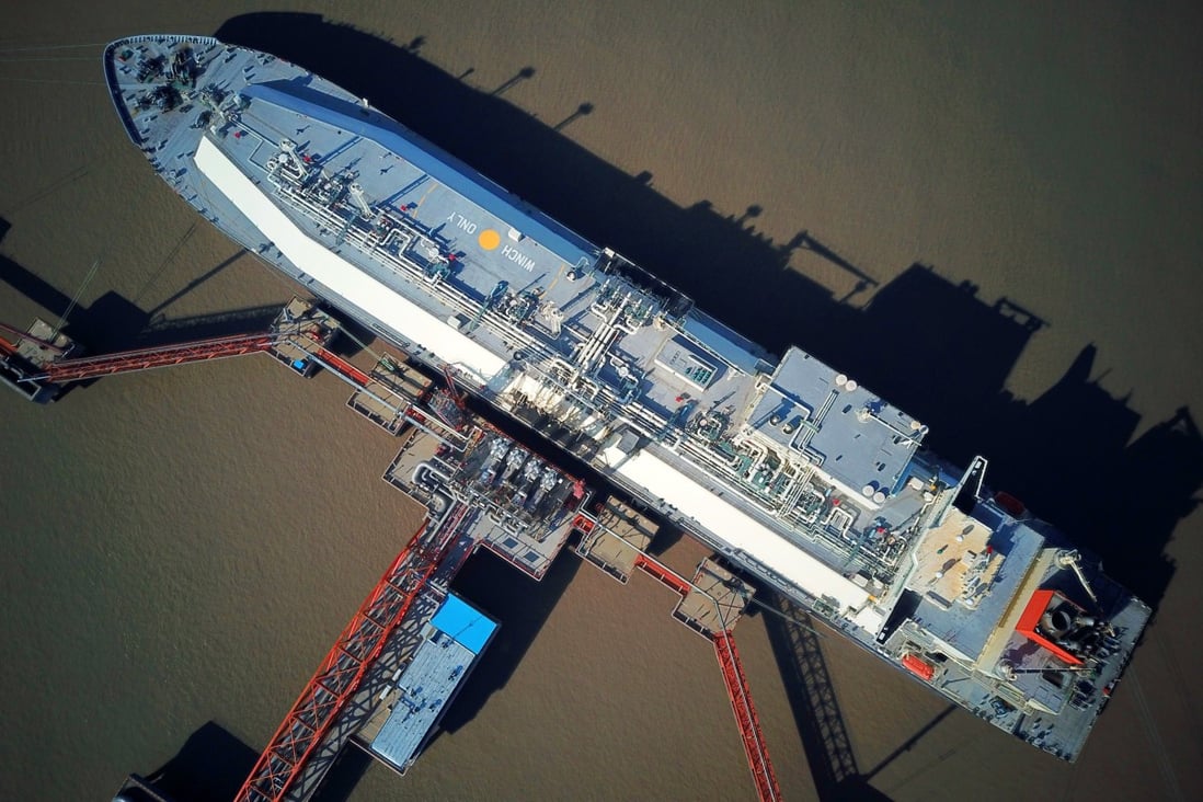 Around 3.16 million tonnes of LNG are scheduled to arrive in China from Australia in May, while 2.05 million tonnes were heading to Chinese ports as of Friday, according to Refinitiv trade flows data. Photo: Imaginechina