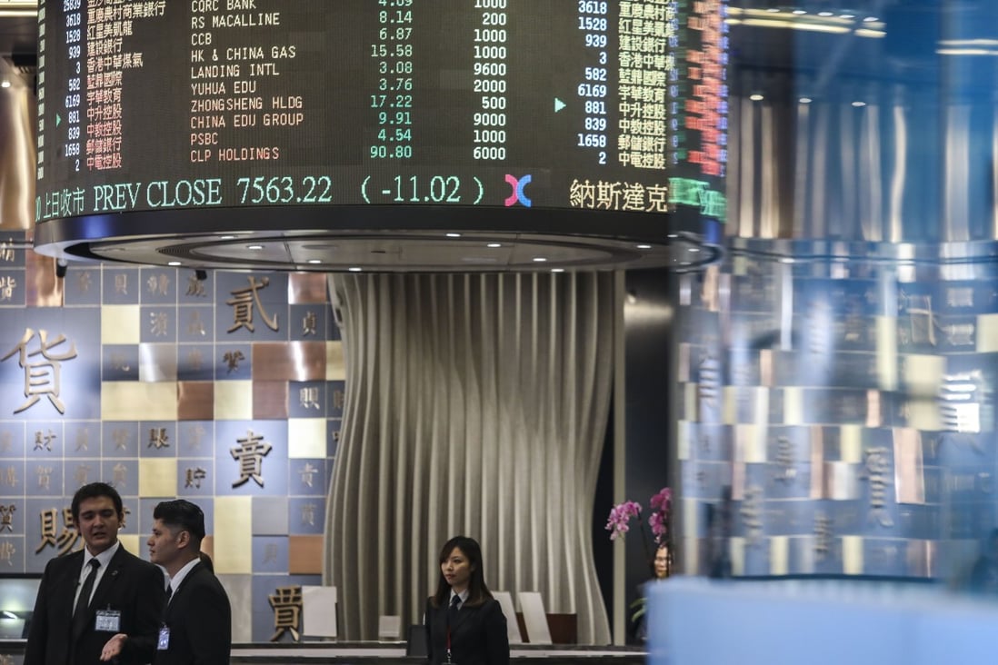 The Hong Kong stock exchange’s Connect Hall, in Central on August 24, 2018. The enthusiasm of mainland companies seeking to list in Hong Kong remains unabated. Photo: Sam Tsang