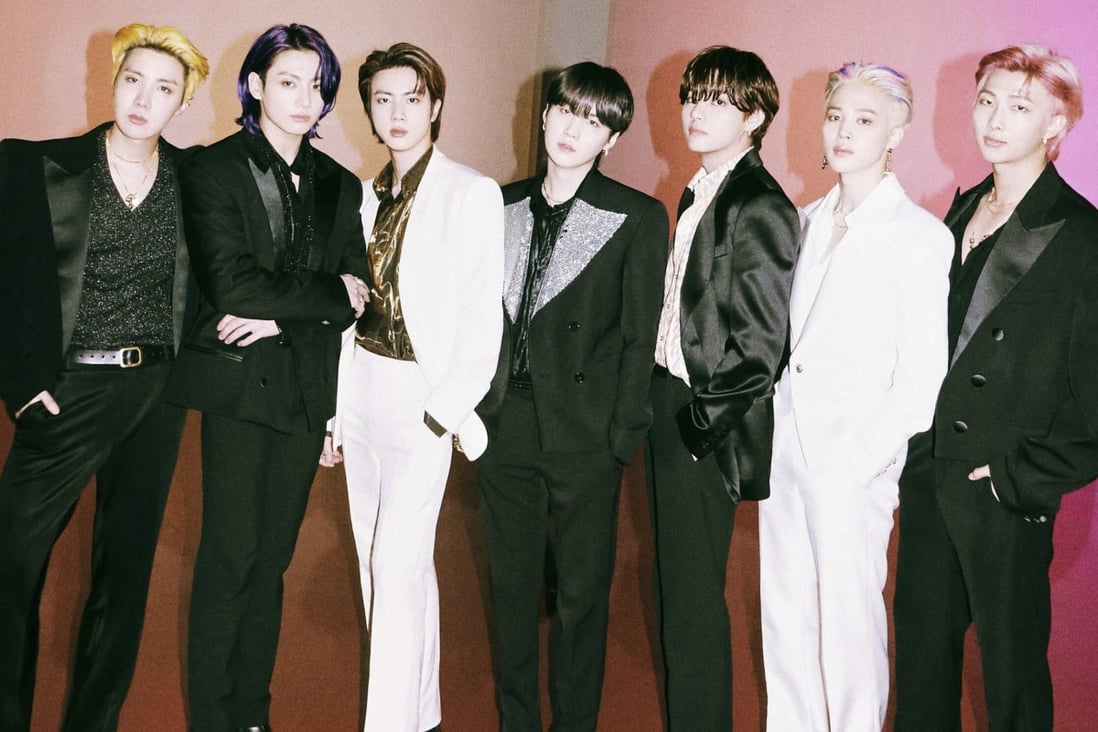 BTS, who will celebrate their eighth anniversary on June 13, are the first group ever to have their first three singles hot three No 1 hits debut on the Hot 100 singles chart. Photo: Big Hit Music