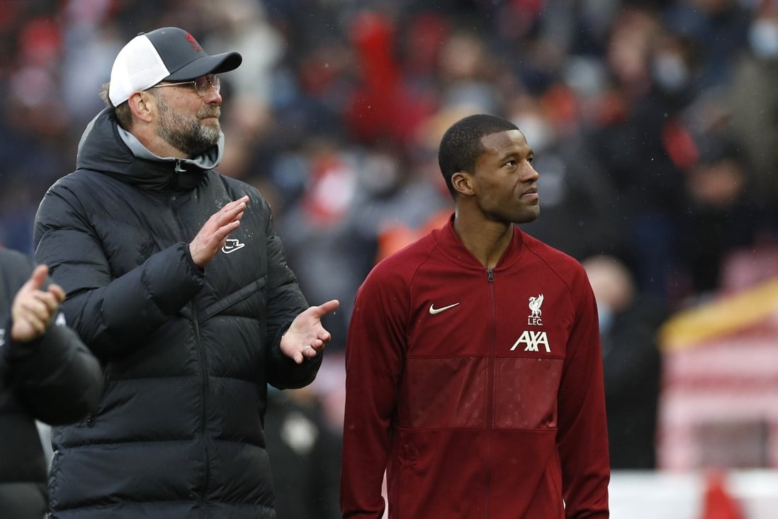 With Georginio Wijnaldum the first out of the door in postseason, Liverpool have a big job to revamp their squad this summer. Photo: DPA