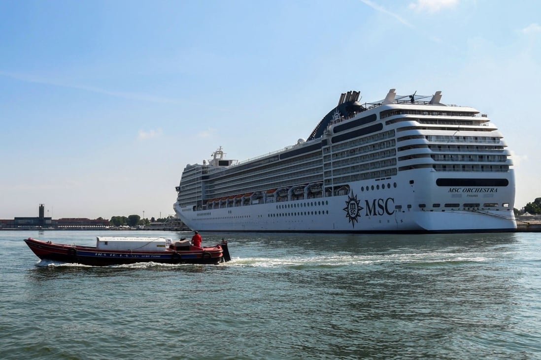 Despite Promise Of Ban First Cruise Ship Sails Through Venice Since Start Of Pandemic Mick Jagger Tilda Swinton Add Support To Protest Against Future Sailings South China Morning Post