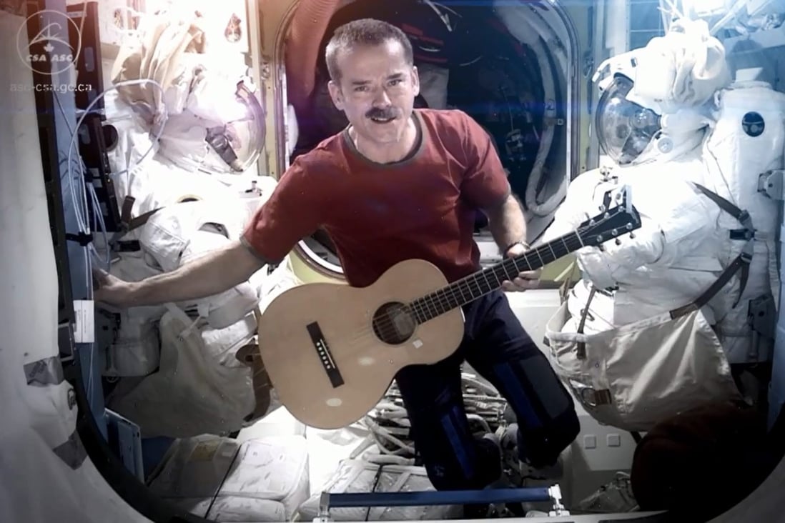 Canadian Chris Hadfield was on missions involving the International Space Station and Russia’s Mir. Photo: EPA