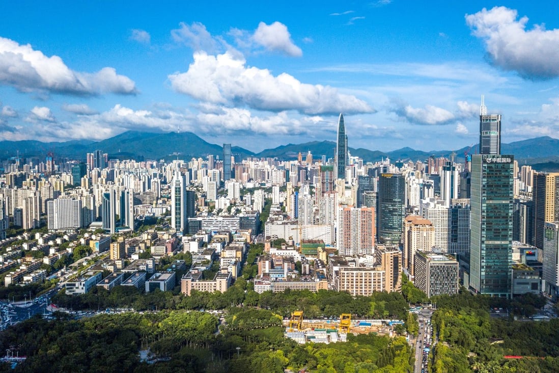 Shenzhen, in China’s southern Guangdong province, is covered by the Greater Bay Area. About 66 per cent of companies surveyed said they saw the region presenting new business opportunities a few years down the road, compared to 58 per cent a year ago. Photo: Xinhua