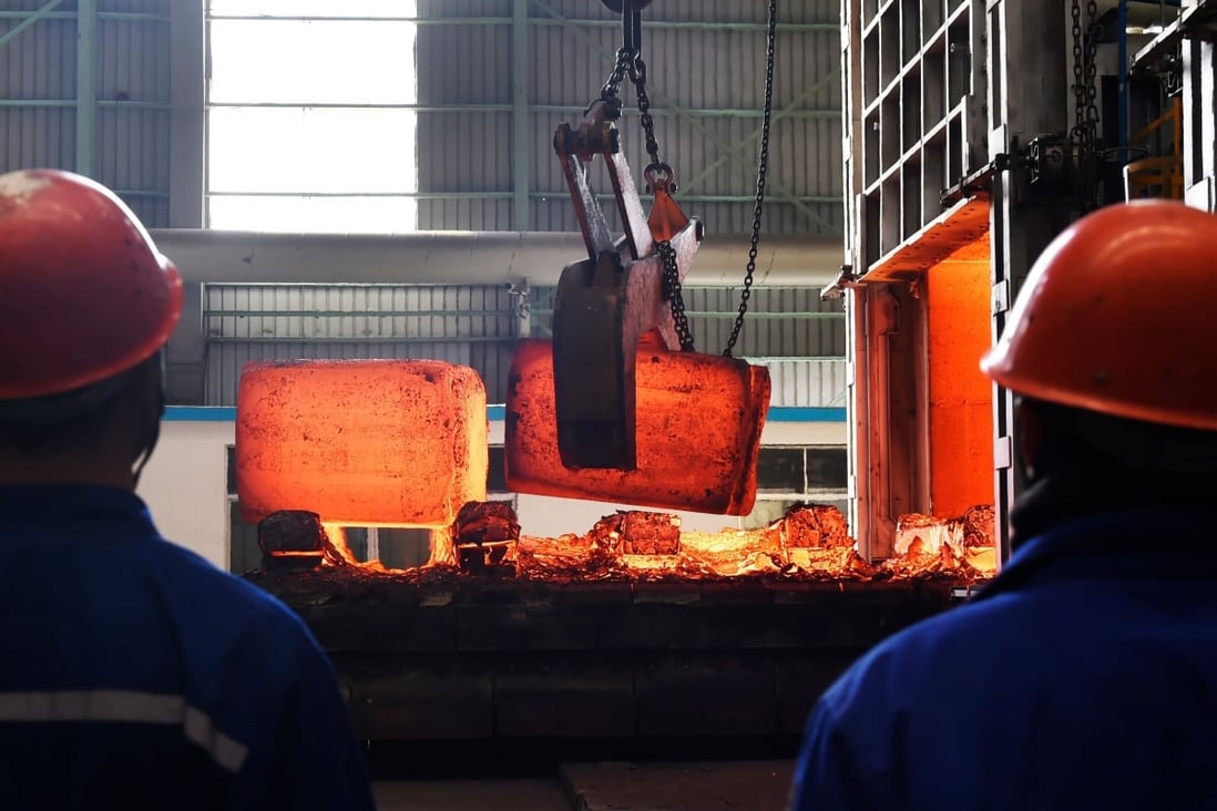 China’s National Food and Strategic Reserves Administration will sell 100,000 tonnes of metal stock next month. Photo: AFP