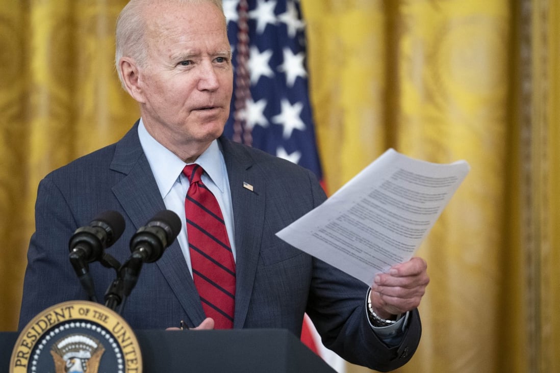 “Beijing has insisted on wielding its power to suppress independent media and silence dissenting views,” US President Joe Biden said on Thursday. Photo: UPI/Bloomberg