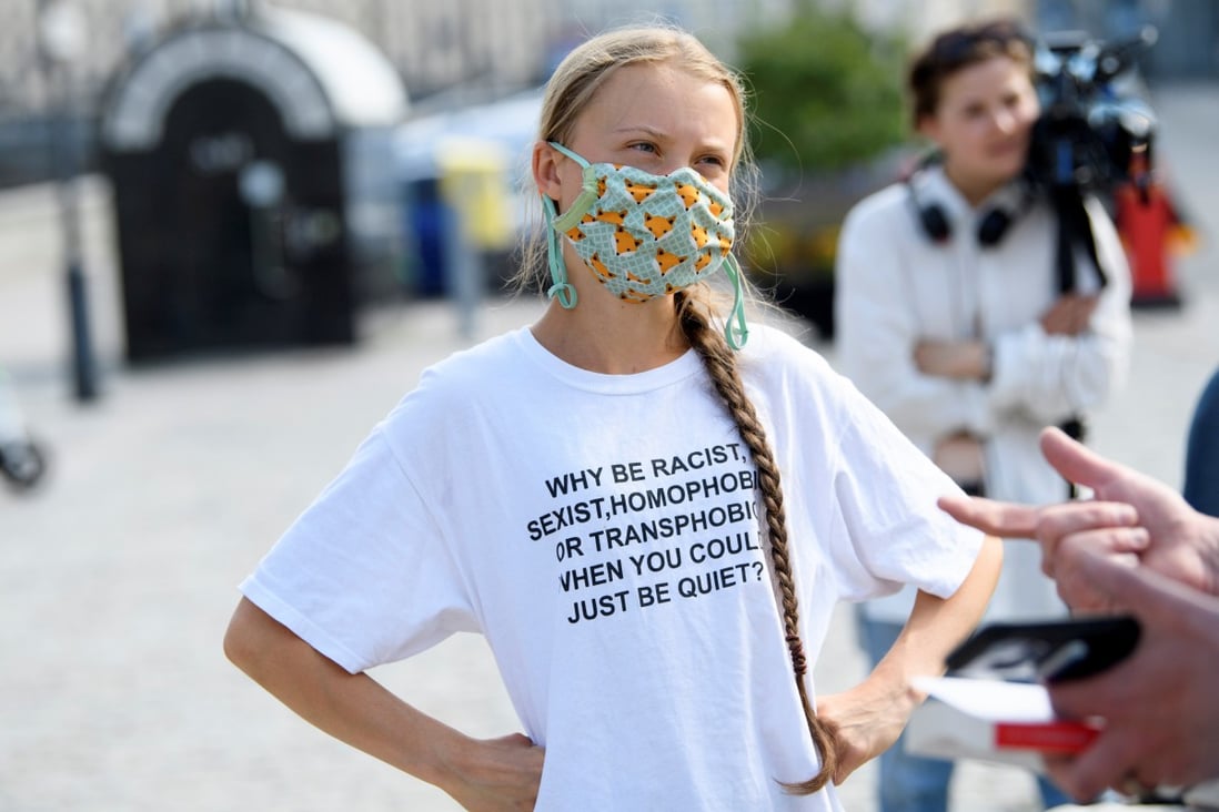 Swedish climate activist Greta Thunberg in Stockholm, Sweden on June 18. Photo: TT News Agency / Henrik Montgomery via Reuters