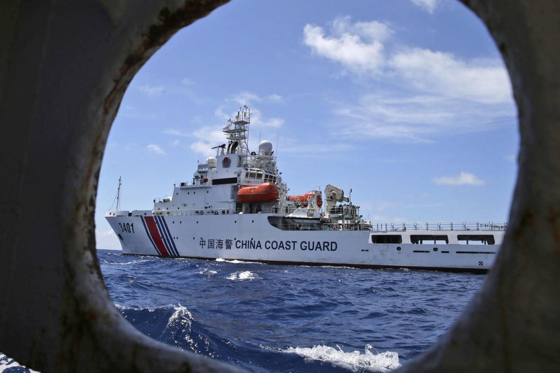 Chinese coastguard vessels have repeatedly ‘harassed Malaysian energy exploration’, the Asia Maritime Transparency Initiative said in its report. Photo: AP