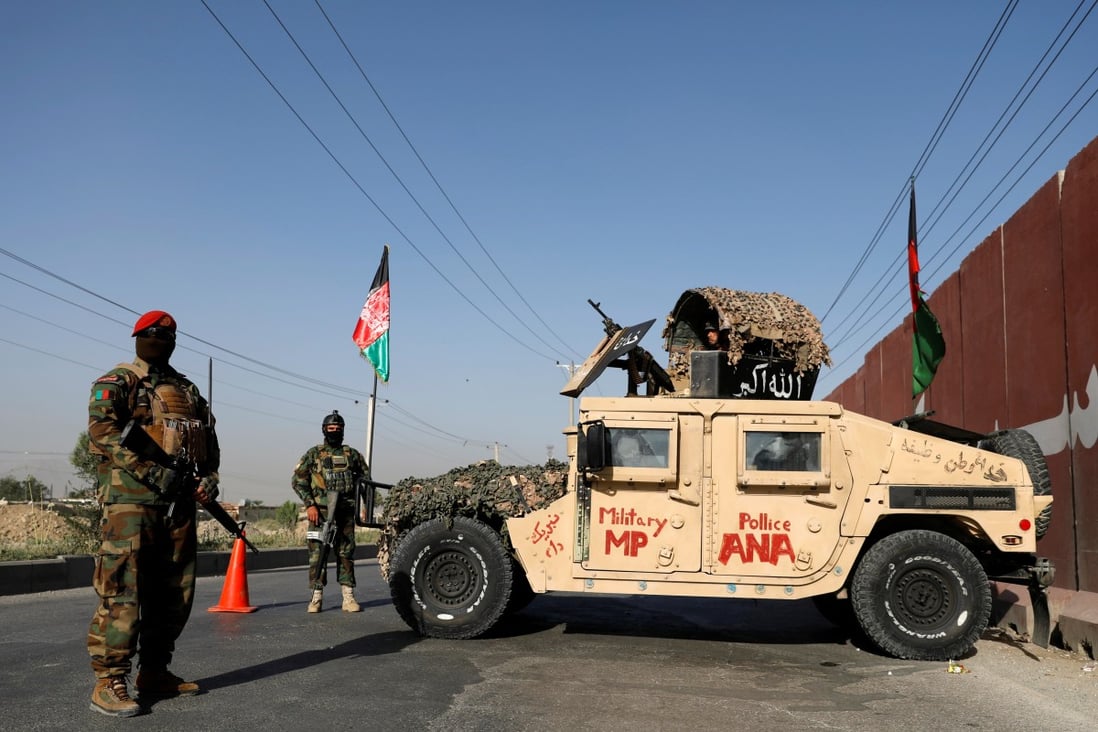 Afghan National Army officers keeps watch at a checkpoint in Kabul, Afghanistan. Photo: Reuters
