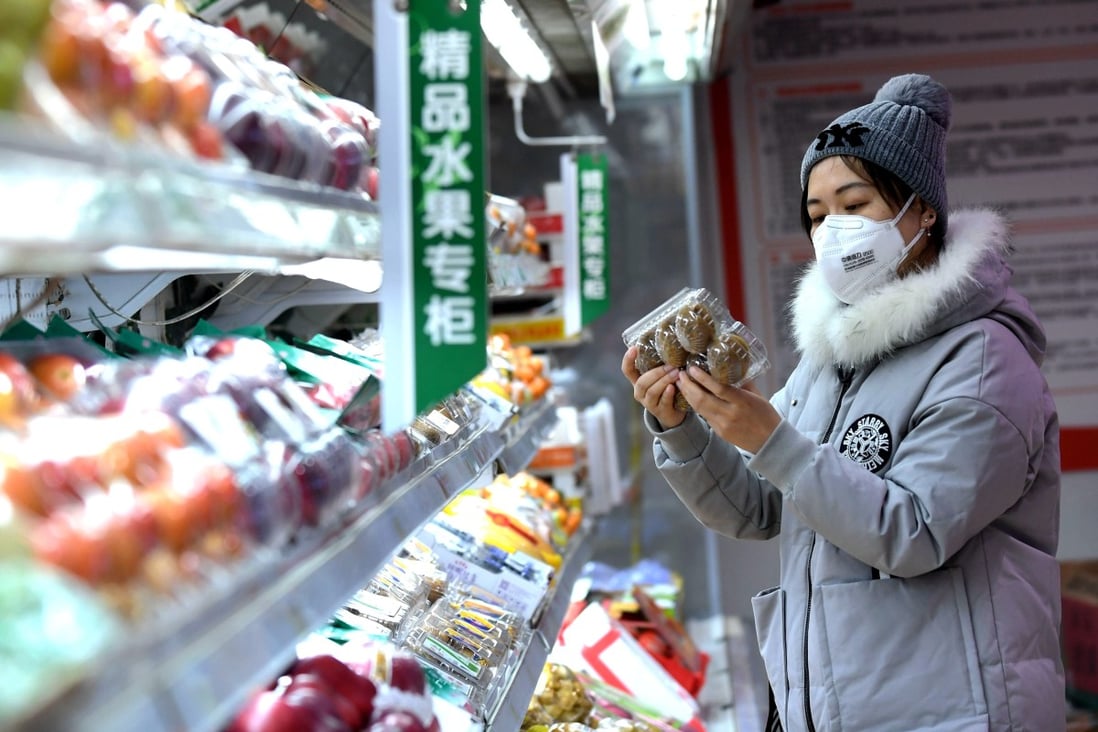 China’s official consumer price index (CPI) rose by 1.1 per cent from a year earlier, compared with a 1.3 per cent rise in May. Photo: Xinhua