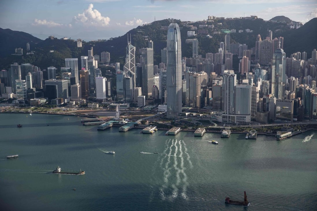 Hong Kong’ s Victoria Harbour in September 2020. Photo: AFP