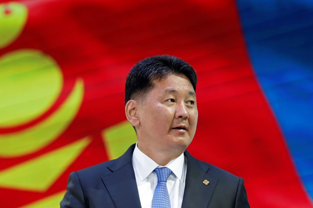 President of Mongolia Ukhnaagiin Khurelsukh is reported to have thanked China’s President Xi Jinping for China’s help during the pandemic. Photo: Reuters