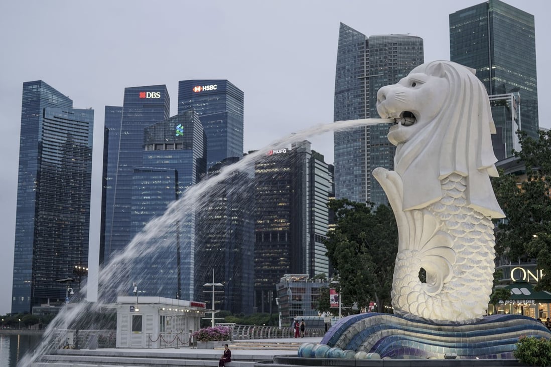 The Merlion statue in Singapore. The country has been struggling to contain a recent coronavirus outbreak. Photo: EPA-EFE