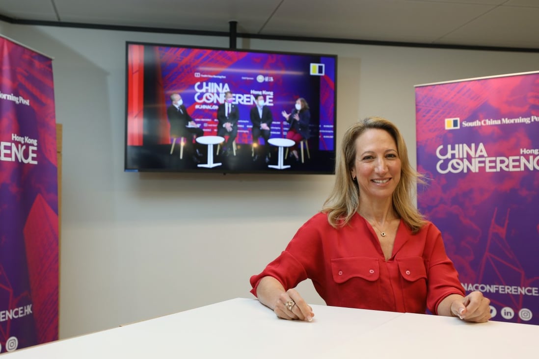 Tara Joseph, the president of the American Chamber of Commerce in Hong Kong, said the chamber recently bought new centrally located office space as a long-term commitment to the city. Photo: SCMP / Xiaomei Chen