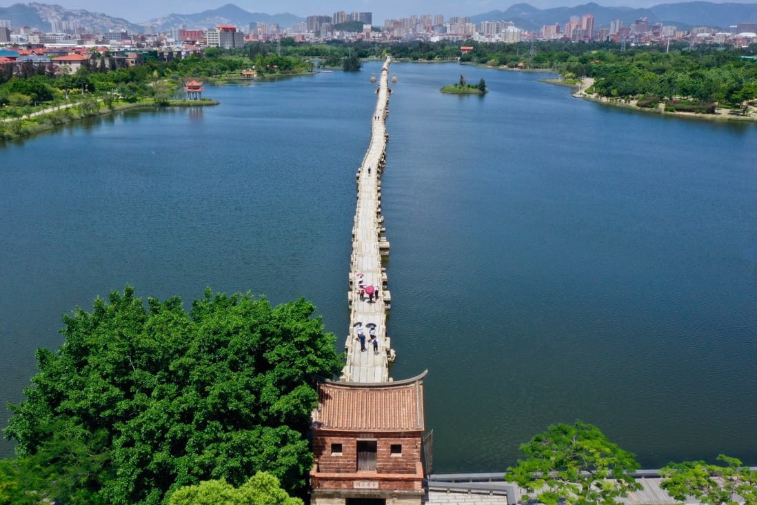 The ancient port city of Quanzhou in southeast China's Fujian province has been declared a Unesco World Heritage Site in recognition of its role as a global maritime trade centre in the Song and Yuan dynasties. Photo: Xinhua