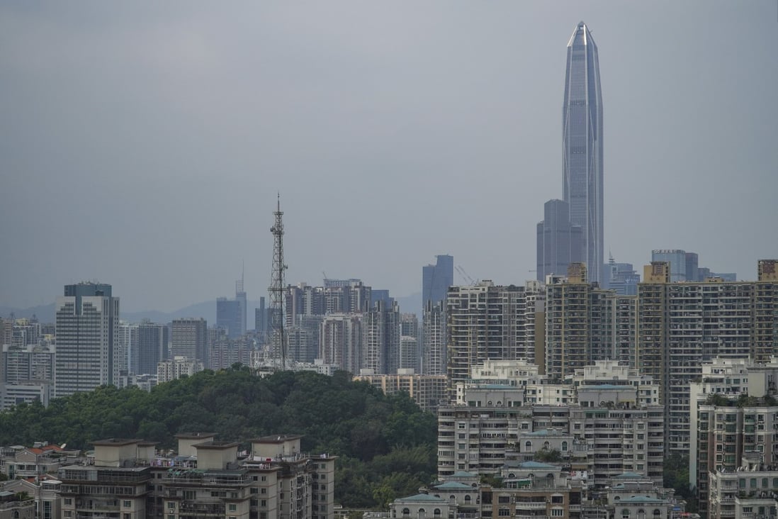 Shenzhen’s Futian district. The average price of a second-hand home in the city stood at 61,500 yuan per square metre towards the end of June, down from the 72,436 yuan per square metre recorded in January this year. Photo: Roy Issa